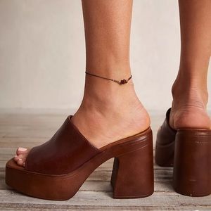 Free people — leather Zoe platform